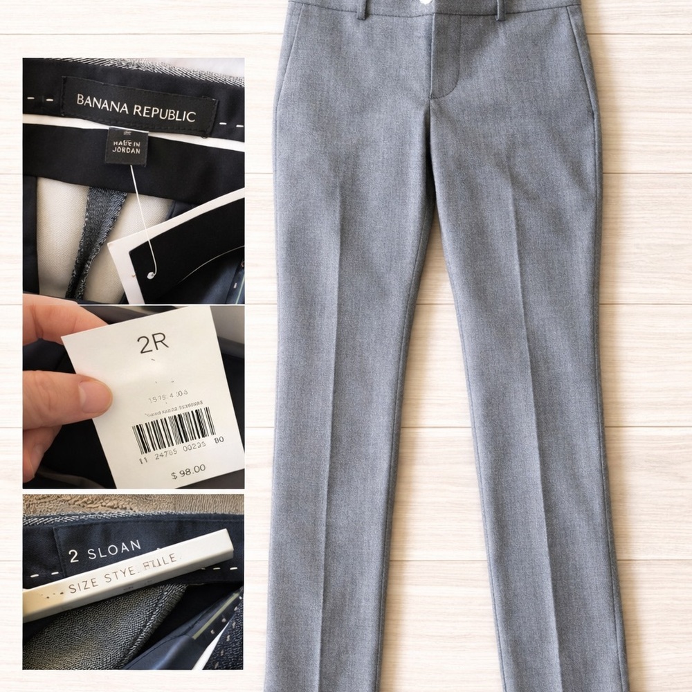 Banana Republic Gray Tailored Sloan Dress Pants